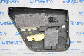 Door trim card rear right Toyota Prius V 12-14 rag dark gray bumps, scratches, scale on the rag