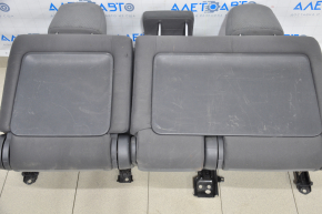 Rear row of seats 2nd row Toyota Prius V 12-14 velour dark gray scratches on the back