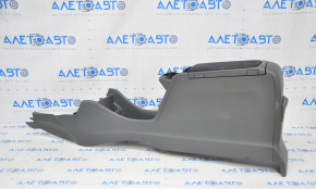 Console center armrest and cup holders Toyota Prius V 12-14 dark gray scratches, armrest for cleaning