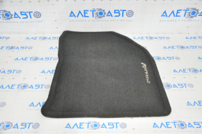 Carpet interior front right Toyota Prius V 12-17 cloth black worn inscription