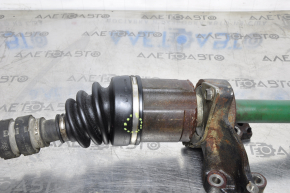 Drive axle shaft front right Nissan Pathfinder 13-20 AWD play of inner CV joint, torn boot