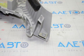 Rear pillar trim rear right Mazda CX-5 13-16 gray, broken fastener, whitened plastic, scratches