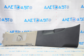 Center pillar trim belt left Audi Q7 4L 10-15 black with gray, tear, scratch, for dry cleaning