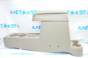 Console center armrest and cup holders Jeep Patriot 11-17 FWD, beige, burnt