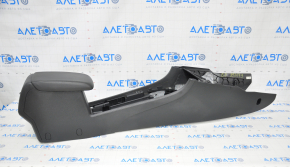 Console central armrest VW Passat b8 16-19 USA black leather with air duct scratches
