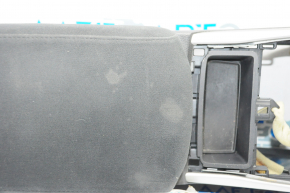 Console central armrest Nissan Altima 13-14 cloth black, for rear row air conditioning, for dry cleaning, scratches