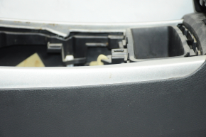 Console central armrest Nissan Altima 13-15 leather black, scratches
