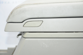 Infiniti FX35 FX45 03-06 armrest, beige, cracked mount, worn leather, scratches