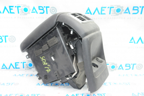 Armrest upper part Kia Sorento 16-18 leather black, scratches, broken fastening