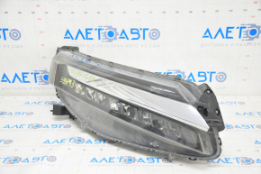 Headlight front right complete Honda Clarity 18-19 usa LED sand on chrome