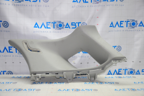 Upper right rear pillar trim Lexus CT200h 11-13 gray, plastic turned white, scratches