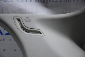Upper right rear pillar trim Lexus CT200h 11-13 gray, plastic turned white, scratches
