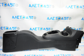 Central console Fiat 500L 14-14 without armrest, under socket, black, scratches