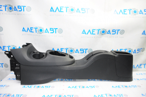 Central console Fiat 500L 14-14 without armrest, under socket, black, scratches