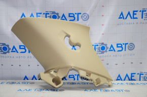 Rear pillar trim right rear Toyota Highlander 14-19 beige, scratches, plastic turned white