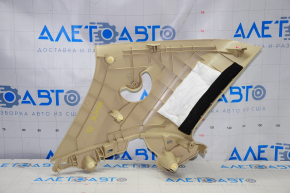 Rear pillar trim right rear Toyota Highlander 14-19 beige, scratches, plastic turned white