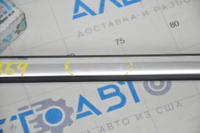 Molding door-glass central rear left VW Passat b8 16-19 USA chrome scratches, rubbed