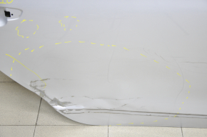 Door bare rear right VW Passat b8 16-19 USA silver LA7W dented, pokes
