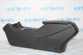 Console center armrest and cup holders Chevrolet Malibu 16-21 leather black, scratches, bumps