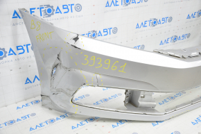 Front bumper bare VW Passat b8 16-19 USA silver dented, tears, filed