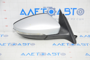 Side mirror right VW Passat b8 16-19 USA 6 pins, turn signal, heated, silver broken mount in housing and trim