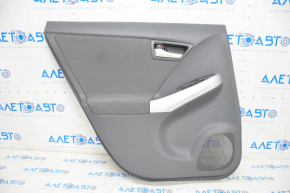 Door trim card rear left Toyota Prius 30-11 10-15 dark gray with dark gray insert cloth, scratches, pressed