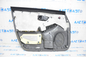 Door trim card front right Toyota Prius 30-11 10-15 dark gray cloth with dark gray insert cloth, scratches