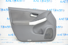 Door trim card front left Toyota Prius 30-11 10-15 dark gray cloth with dark gray insert cloth, scratches, breakage crepe