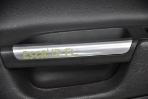 Door trim card front left Ford Escape MK3 17-19 rest black chrome handle, scratches on chrome