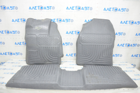 Set of mats Toyota Prius 30-11 10-15 rubber gray, HUSKYLINERS