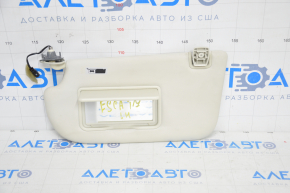 Left visor Ford Escape MK3 13-19 gray, with backlight and control