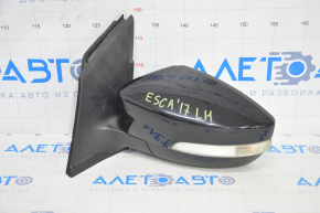 Side mirror left Ford Escape MK3 17-19 rest 14 pins, turn signal, BSM, backlight, black scale, turn signal for polishing