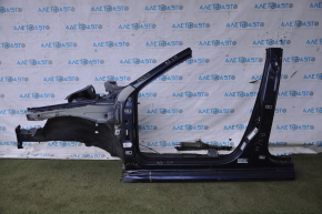 Front left quarter VW Passat b7 12-15 USA blue, with central pillar, dented threshold