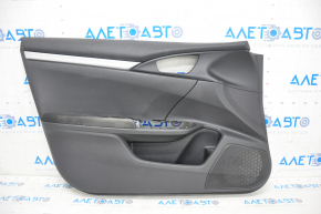Door trim card front left Honda Civic X FC 16-21 4d black cloth with black insert, under chemical