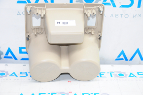 Central cup holder for Nissan Rogue 14-17 beige, for heated seats