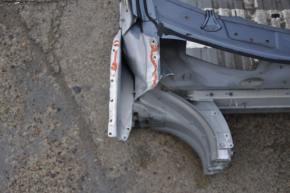 Front right quarter Tesla Model S 12-15 pre-rest RWD panel aluminum, gray, on the body