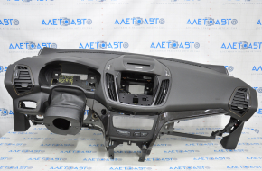 Torpedo front panel with AIRBAG Ford Escape MK3 17-19 rest black titanium
