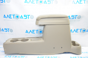 Console center armrest and cup holders Jeep Compass 11-16 FWD, beige