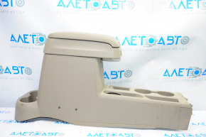 Console center armrest and cup holders Jeep Compass 11-16 FWD, beige