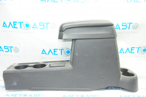 Console center armrest and cup holders Jeep Compass 11-16 AWD, black, leather, under socket, scratches