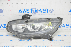 Headlight front left bare Honda Civic X FC 16-19 halogen, sand