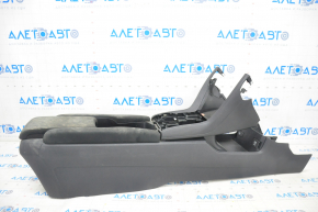 Console central armrest and cup holders Honda Civic X FC 16-21 black cloth, chemically treated, scratches