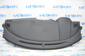 Torpedo front panel with AIRBAG Honda Civic X FC 16-21 black, worn overlay