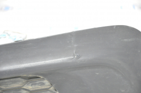 Bumper grille left Honda Civic X FC 16-19 structure, without fog lights, broken fasteners, tear, scratches