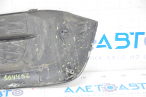 Bumper grille left Honda Civic X FC 16-19 structure, without fog lights, broken fasteners, tear, scratches