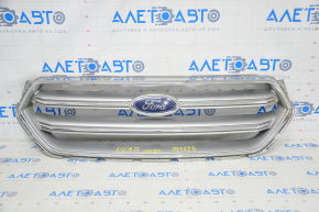 Radiator grill grill Ford Escape MK3 17-19 rest gray with chrome with emblem sawed, sand