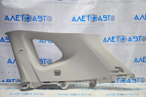 Arch trim right upper Nissan Rogue 14-20 gray under 2 rows, plastic turned white