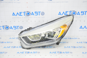 Front left headlight complete Ford Escape MK3 17-19 rest, halogen+led, light web, varnish has come off