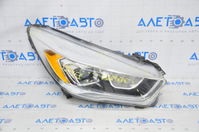 Front right headlight complete Ford Escape MK3 17-19 rest halogen+led light web, varnish used