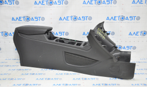Console center armrest and cup holders Ford Escape MK3 17-19 leather black titanium scratches